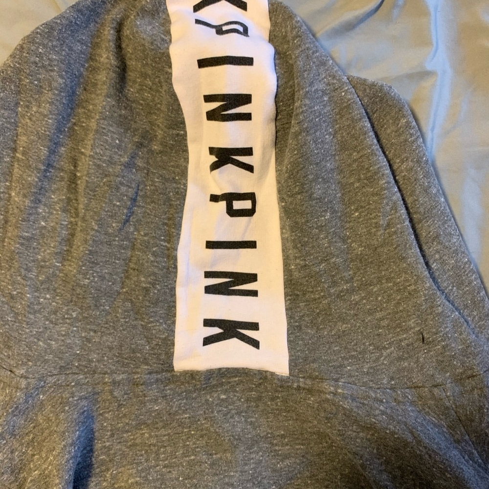 L Pink Victoria Secret zip up hoodie